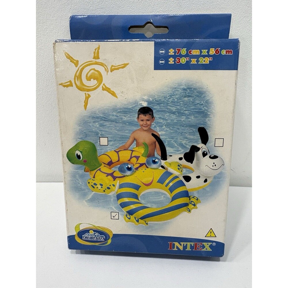 Intex The Wet Set 2003 Inflatable Deluxe Animal Ring 30"x x22” NEW SEALED Crab